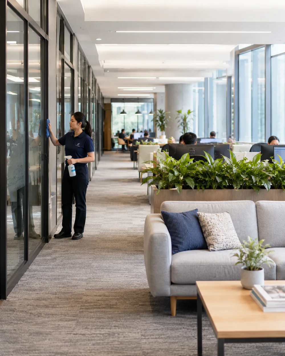 Commercial Office Facility Cleaning Care