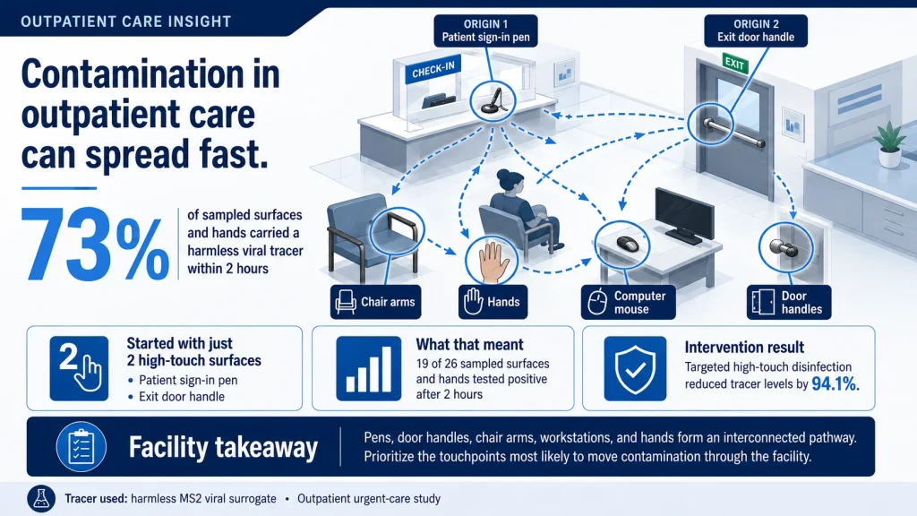 How Contamination Moves Through Outpatient Healthcare Spaces