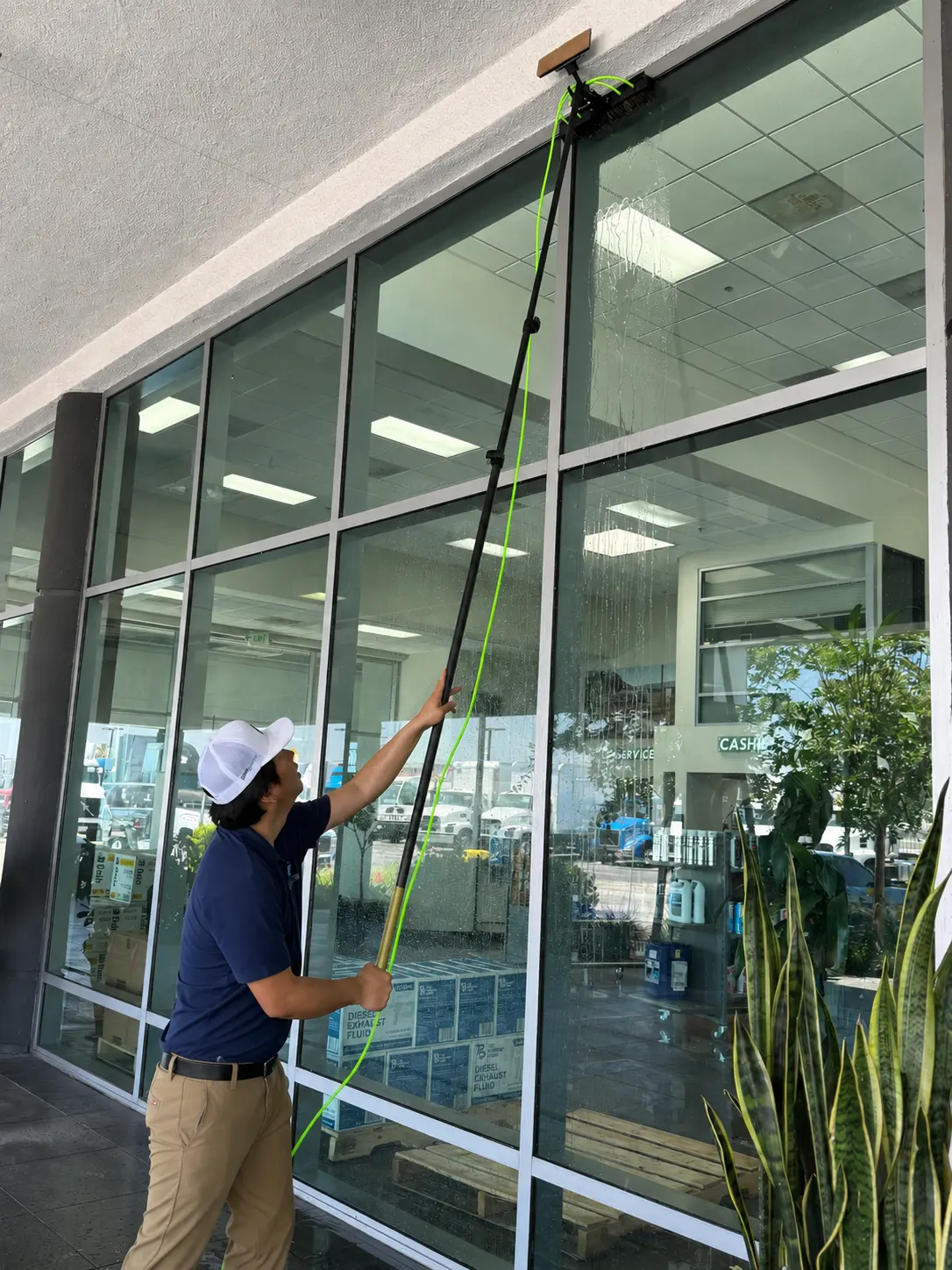 Clean modern retail environment maintained by Getty Team